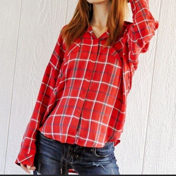 ‎Button Down Plaid Top - Picture 4 of 16